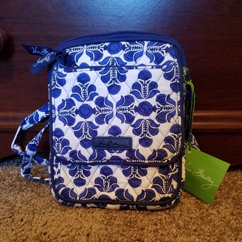 SOLD Vera Bradley Mini Hipster un Cobalt Tile!